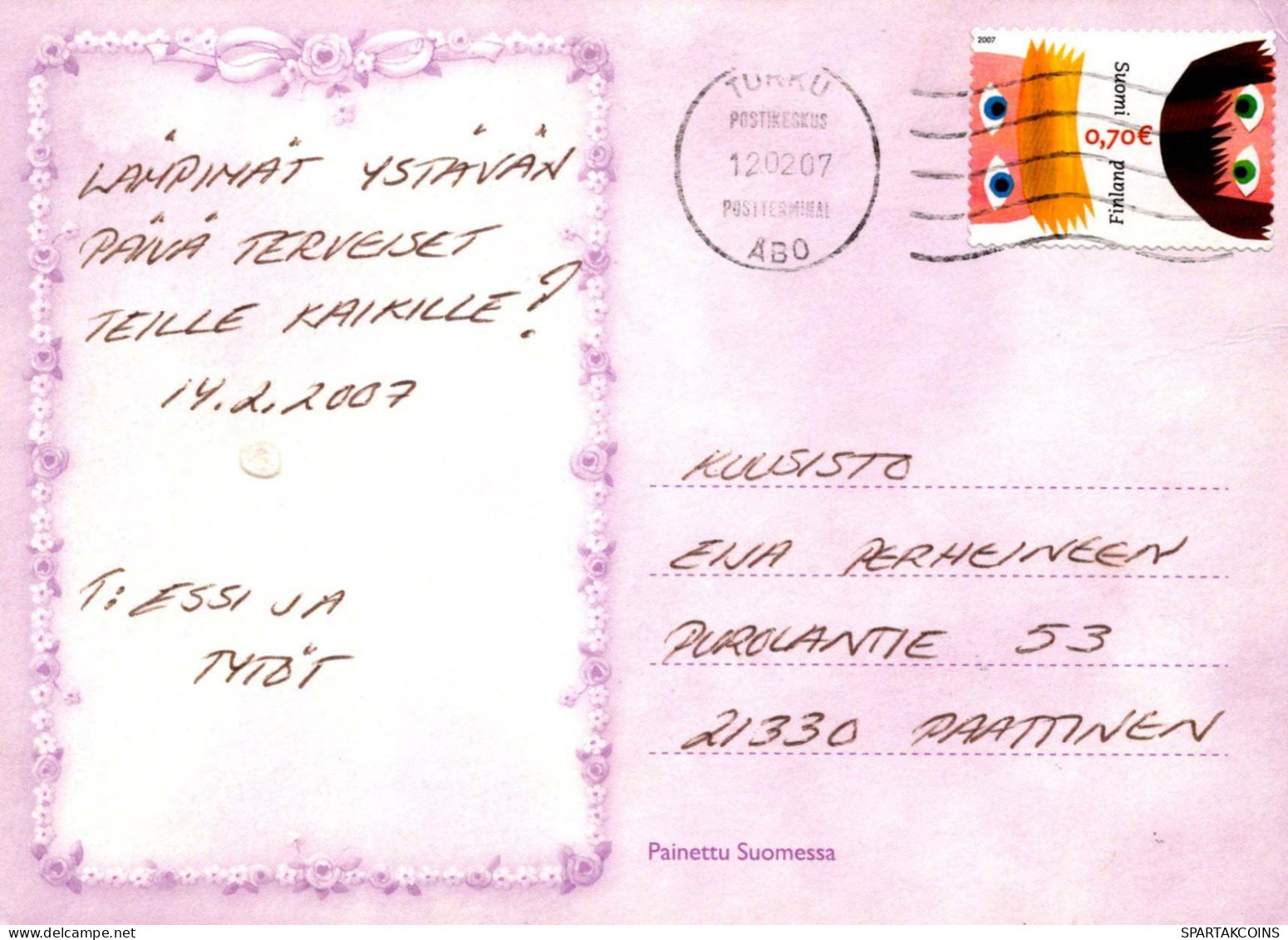 GATTO KITTY Animale Vintage Cartolina CPSM #PBQ980.A - Chats