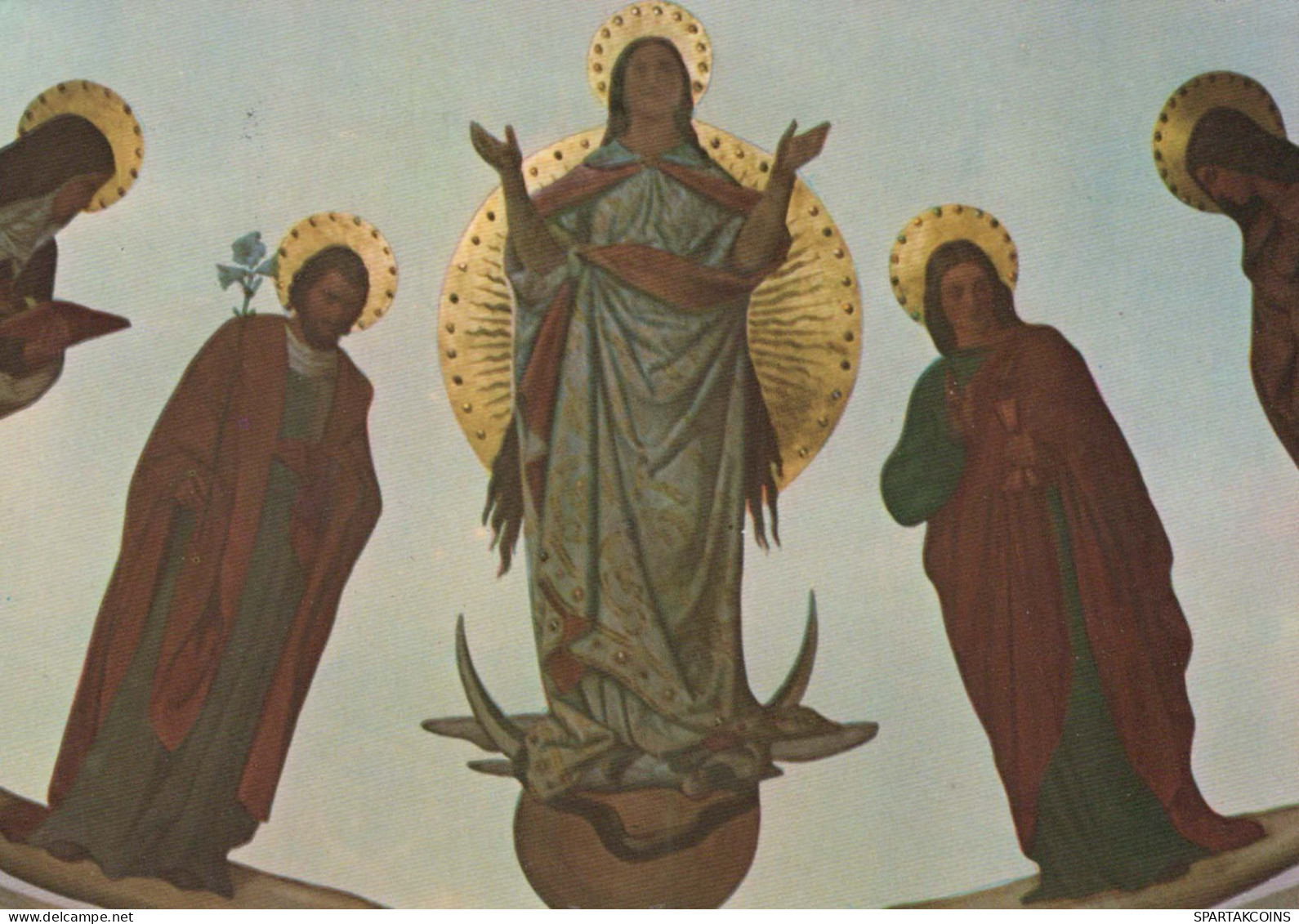 DIPINTO Belle Arti SAINT Religione Vintage Cartolina CPSM #PBQ290.A - Gemälde, Glasmalereien & Statuen