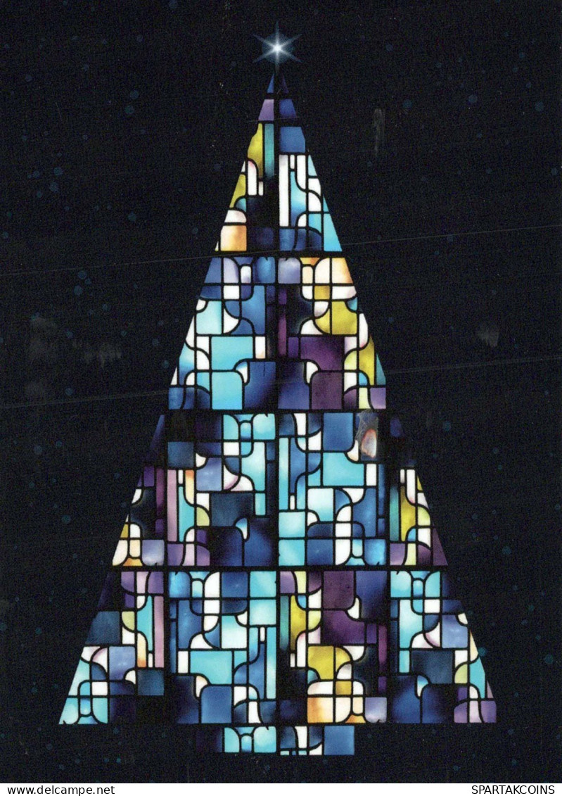 VITRAUX Christianisme Religion Vintage Carte Postale CPSM #PBQ291.A - Schilderijen, Gebrandschilderd Glas En Beeldjes