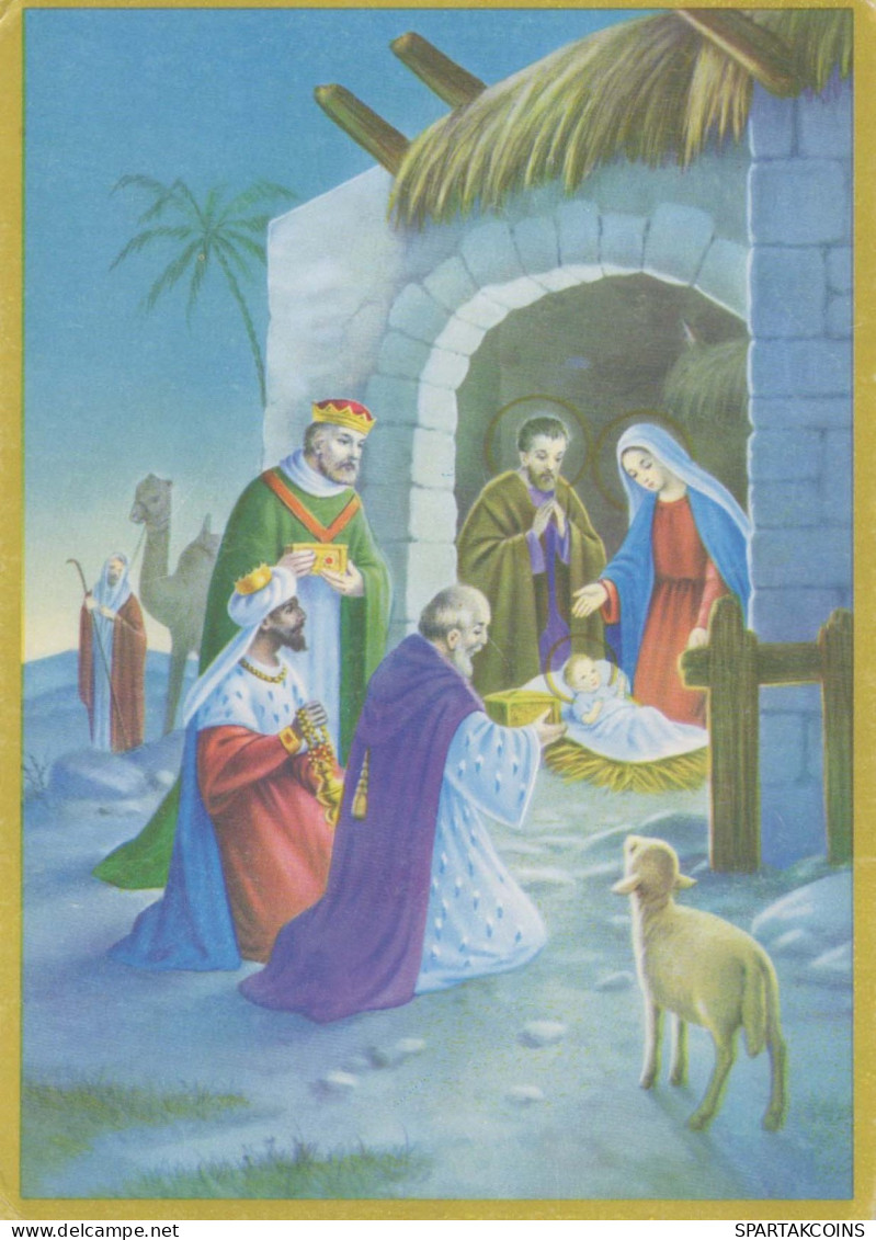 Virgen María Virgen Niño JESÚS Navidad Religión Vintage Tarjeta Postal CPSM #PBP708.A - Vergine Maria E Madonne