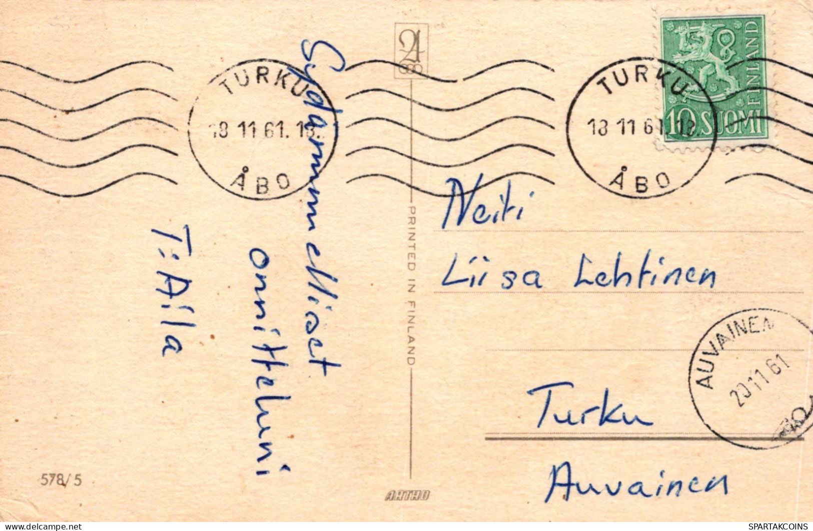 FLORES Vintage Tarjeta Postal CPSMPF #PKG065.A - Fleurs