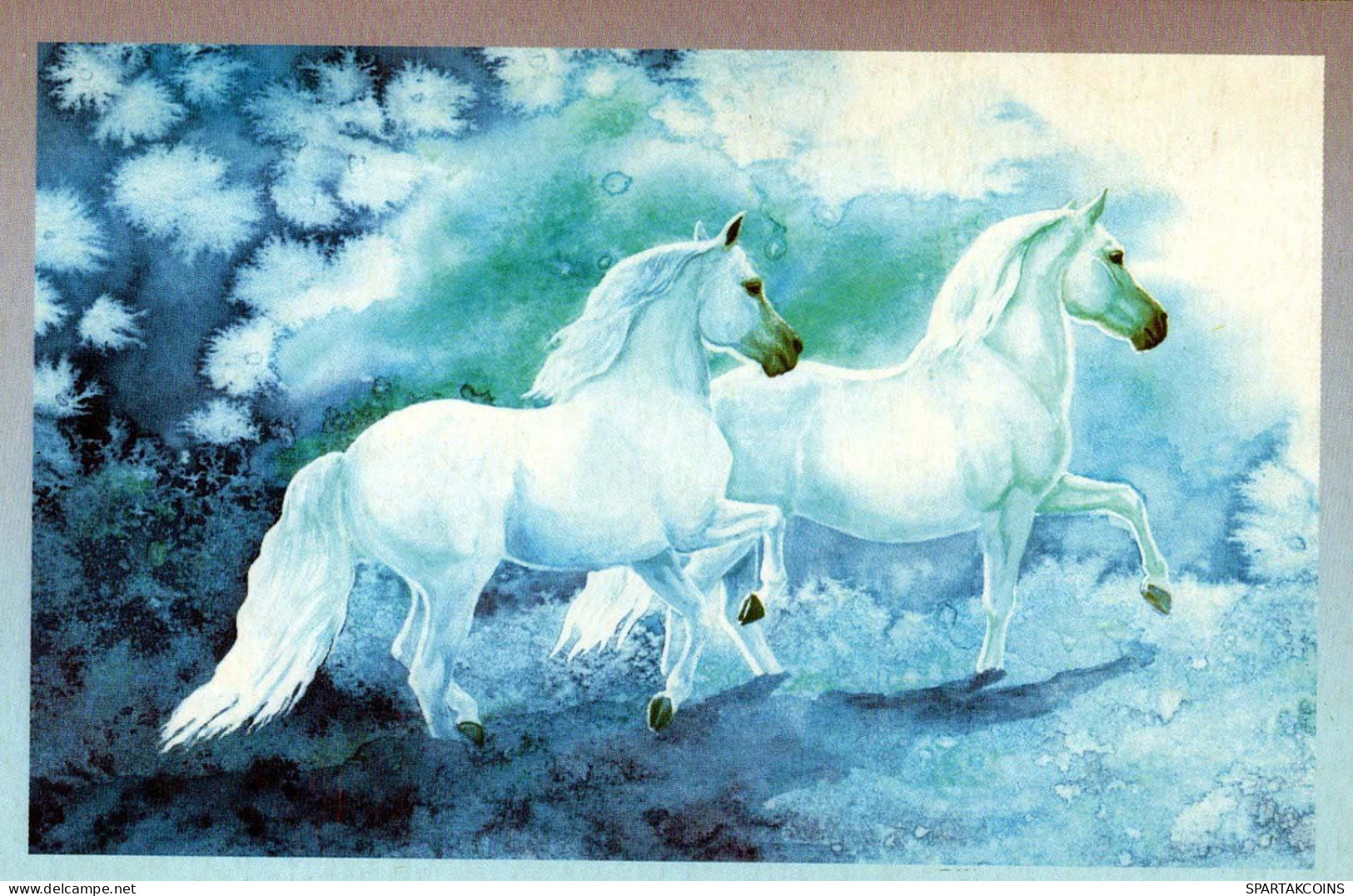 CHEVAL Animaux Vintage Carte Postale CPA #PKE874.A - Horses