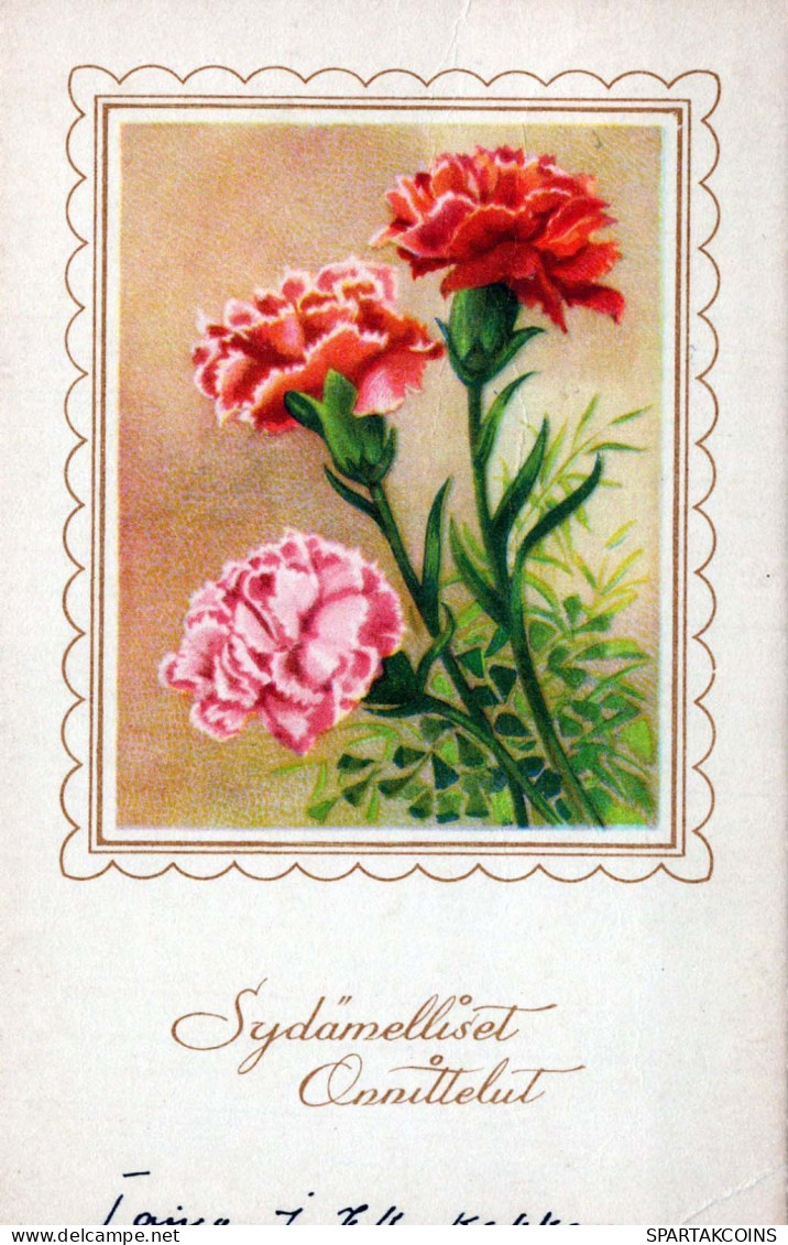 FLOWERS Vintage Ansichtskarte Postkarte CPA #PKE725.A - Blumen