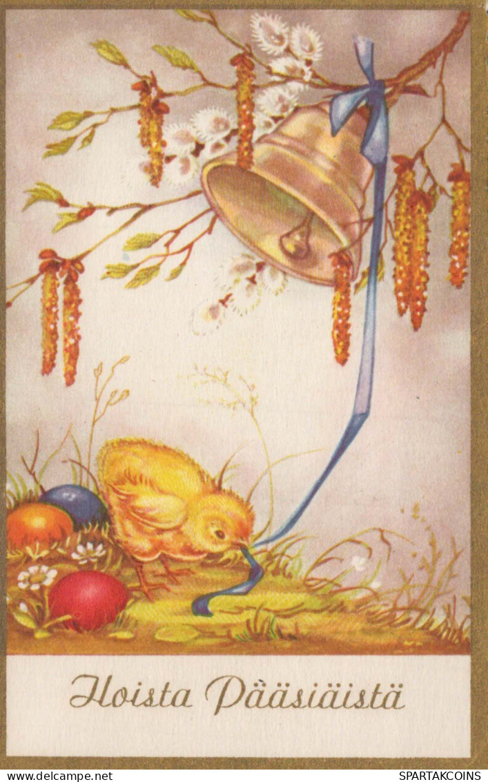 PÂQUES POULET ŒUF Vintage Carte Postale CPA #PKE434.A - Easter