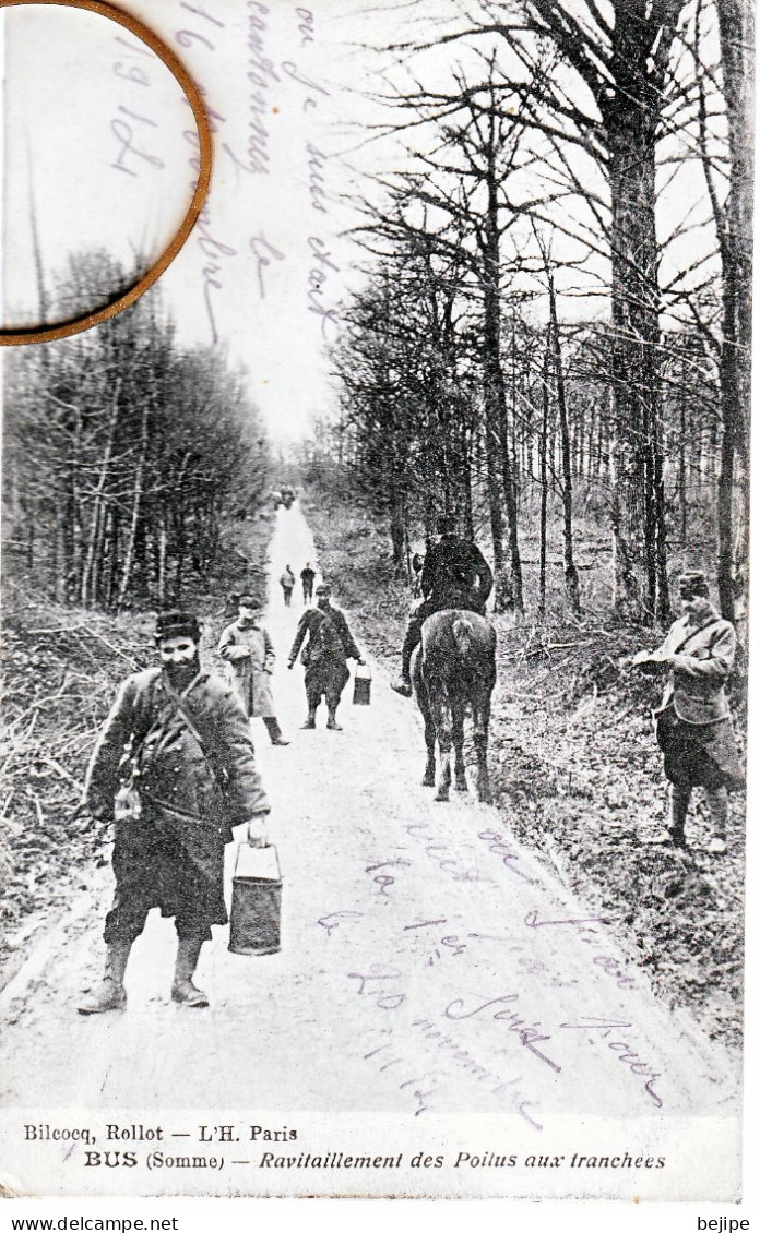 80 Somme BUS Ravitaillement Des Poilus Aux Tranchées - Other & Unclassified