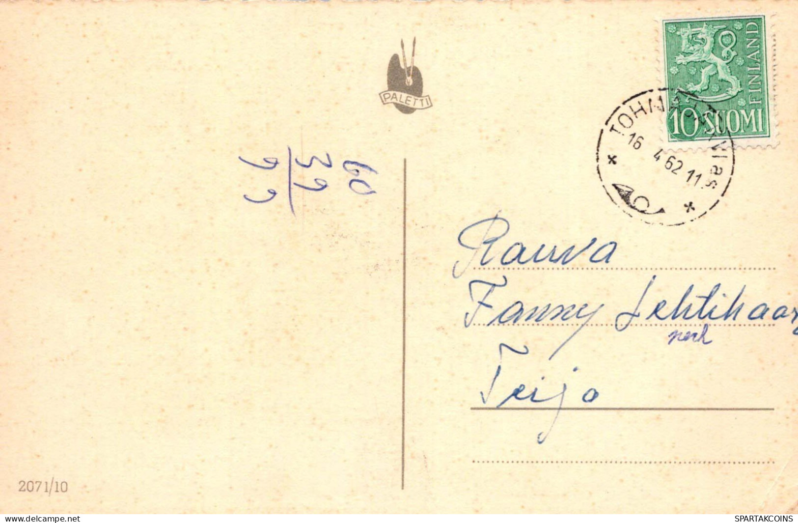 PASCUA POLLO HUEVO Vintage Tarjeta Postal CPA #PKE382.A - Pâques