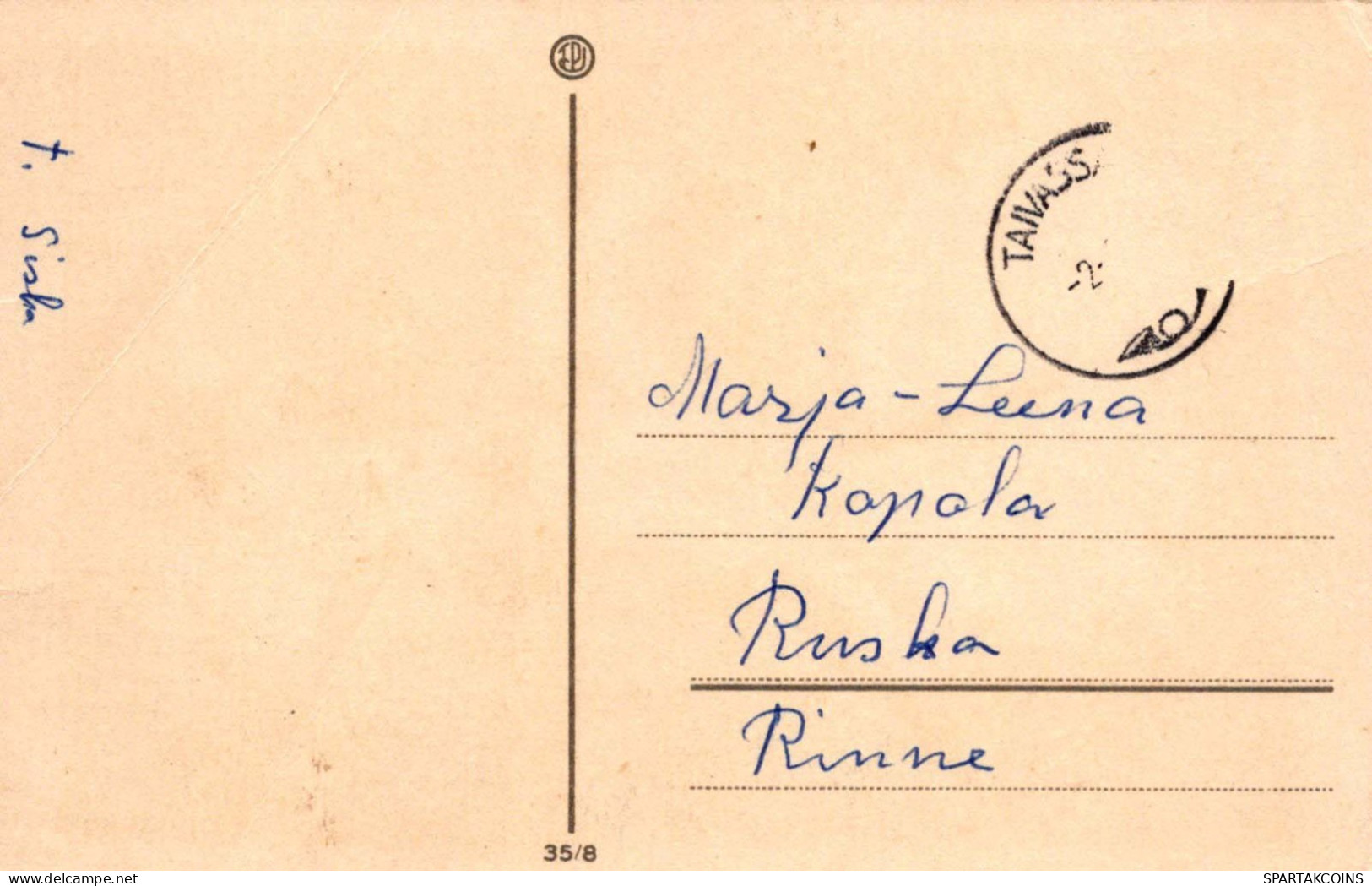 PASCUA HUEVO CONEJO Vintage Tarjeta Postal CPA #PKE197.A - Pasqua