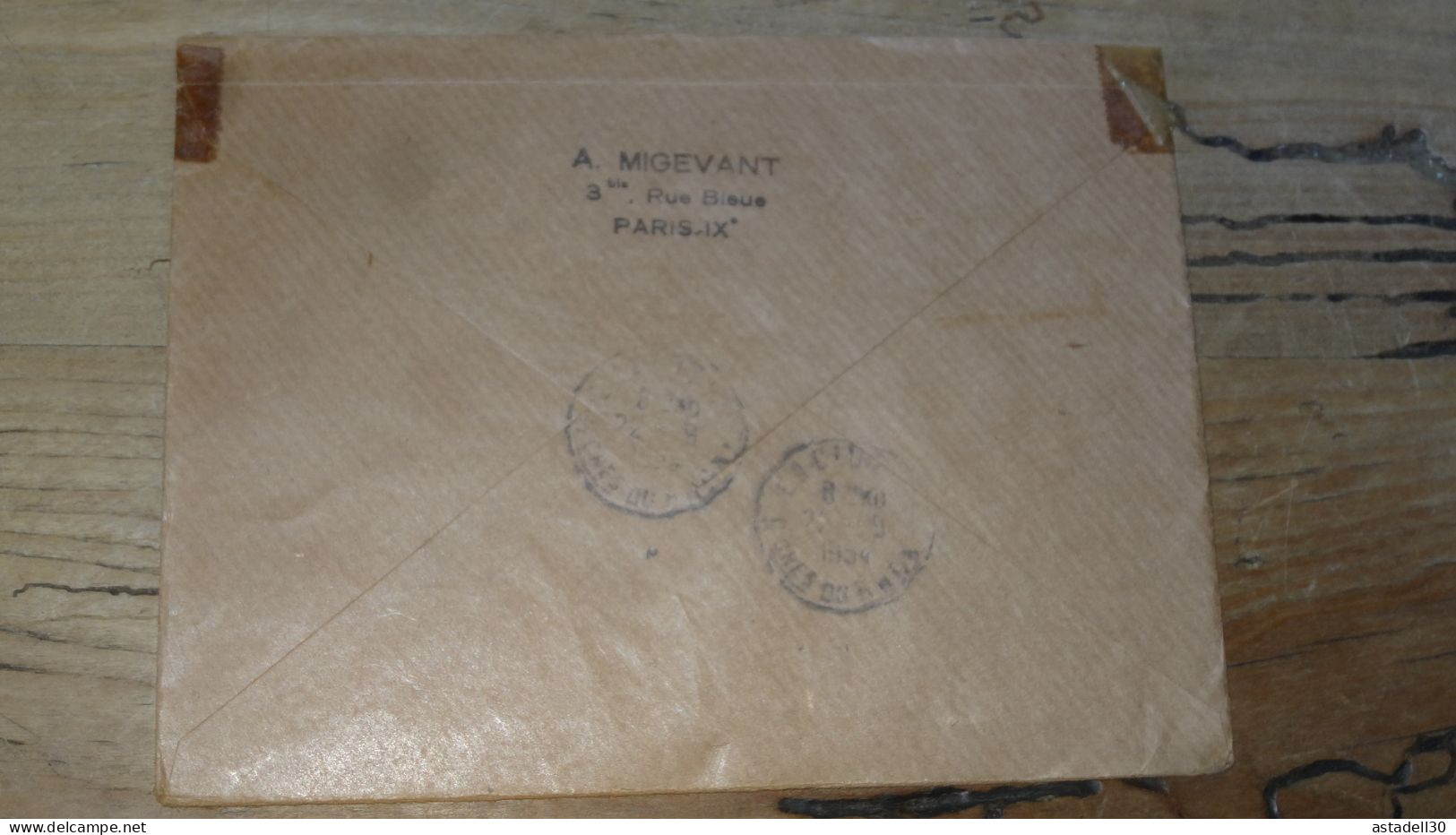 Enveloppe Recommandée PARIS Pour LA CIOTAT - 1954  ............BOITE1.......... 477 - 1921-1960: Periodo Moderno