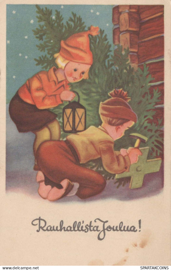 Feliz Año Navidad Vintage Tarjeta Postal CPSMPF #PKD401.A - Neujahr