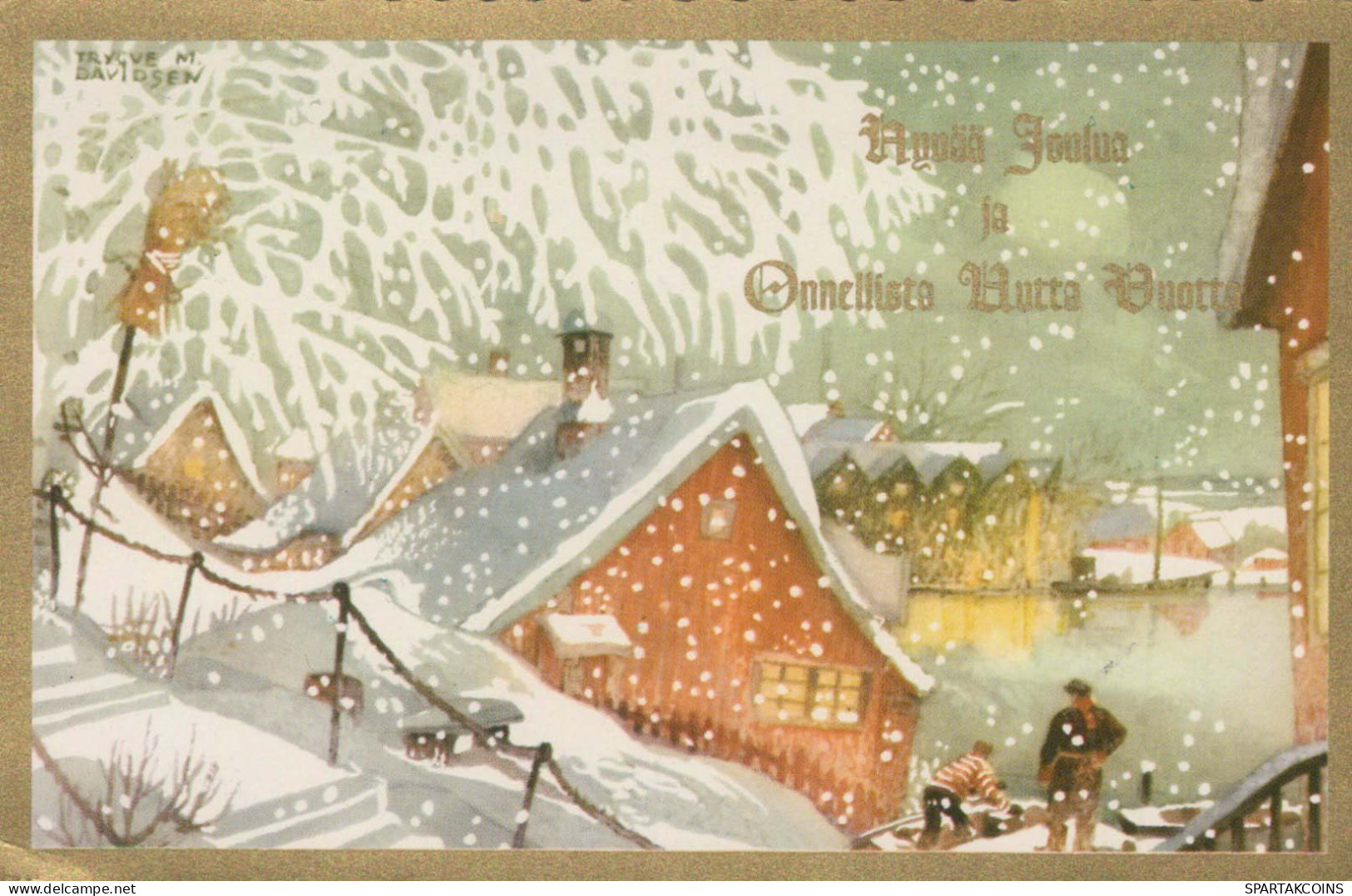 Neujahr Weihnachten Vintage Ansichtskarte Postkarte CPSMPF #PKD159.A - Nieuwjaar
