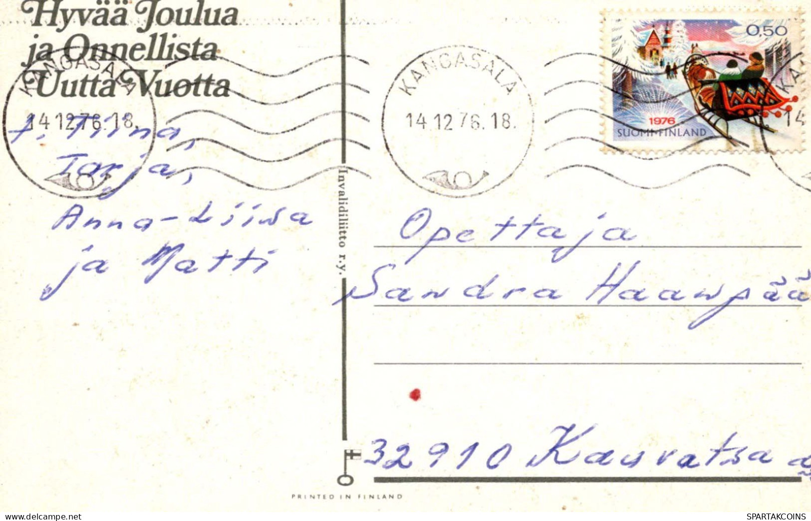 Feliz Año Navidad VELA Vintage Tarjeta Postal CPSMPF #PKD026.A - Nieuwjaar