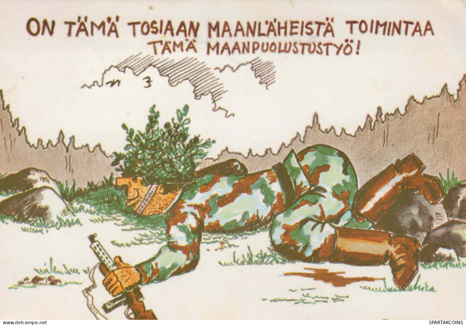 SOLDATI UMORISMO Militaria Vintage Cartolina CPSM #PBV920.A - Umoristiche