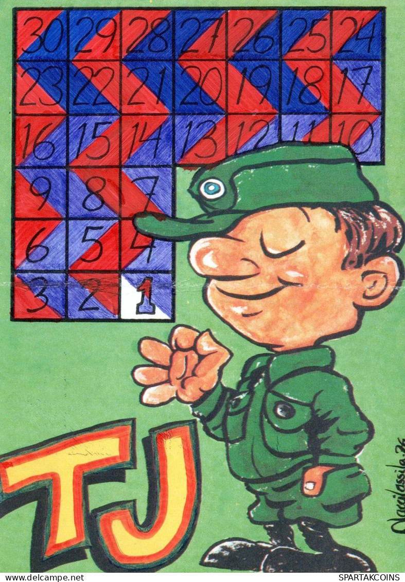 SOLDADOS HUMOR Militaria Vintage Tarjeta Postal CPSM #PBV869.A - Humor