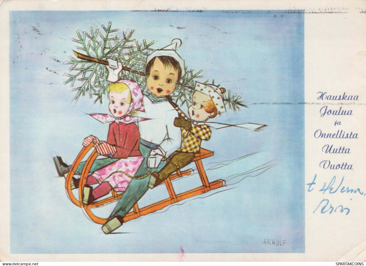 BAMBINO BAMBINO Scena S Paesaggios Vintage Cartolina CPSM #PBU389.A - Scènes & Paysages