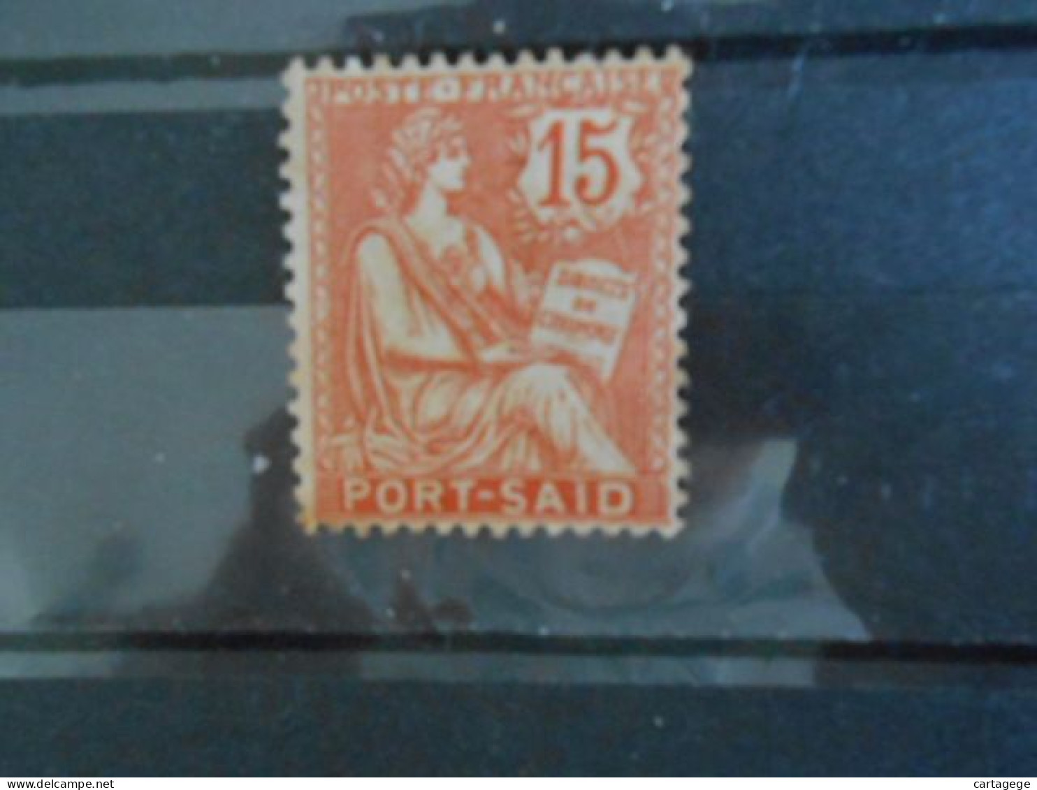 PORT-SAID YT 26 TYPE MOUCHON 15c. Orange - Unused Stamps