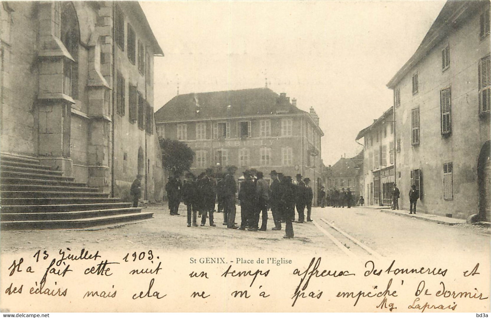 73 - SAINT GENIX - PLACE DE L'EGLISE - Sonstige & Ohne Zuordnung