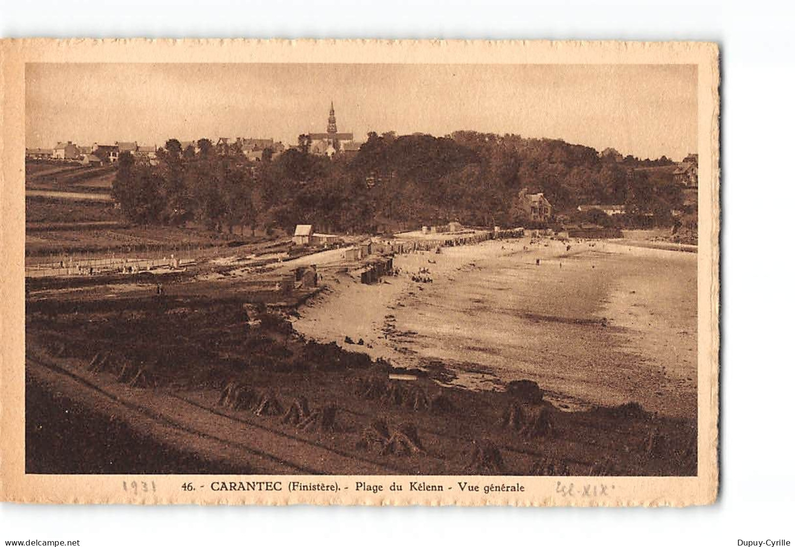 CARANTEC - Plage Du Kélenn - Vue Générale - état - Carantec