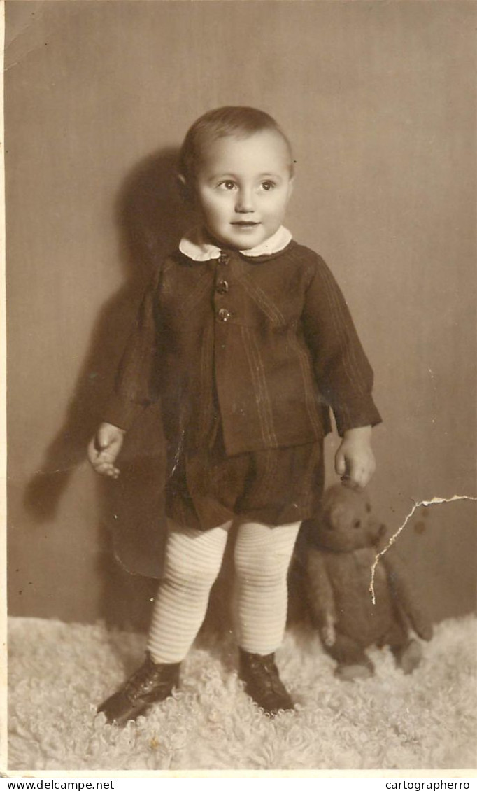 Social History Souvenir Photo Postcard Child Ceciuliu 2 Years - Photographs