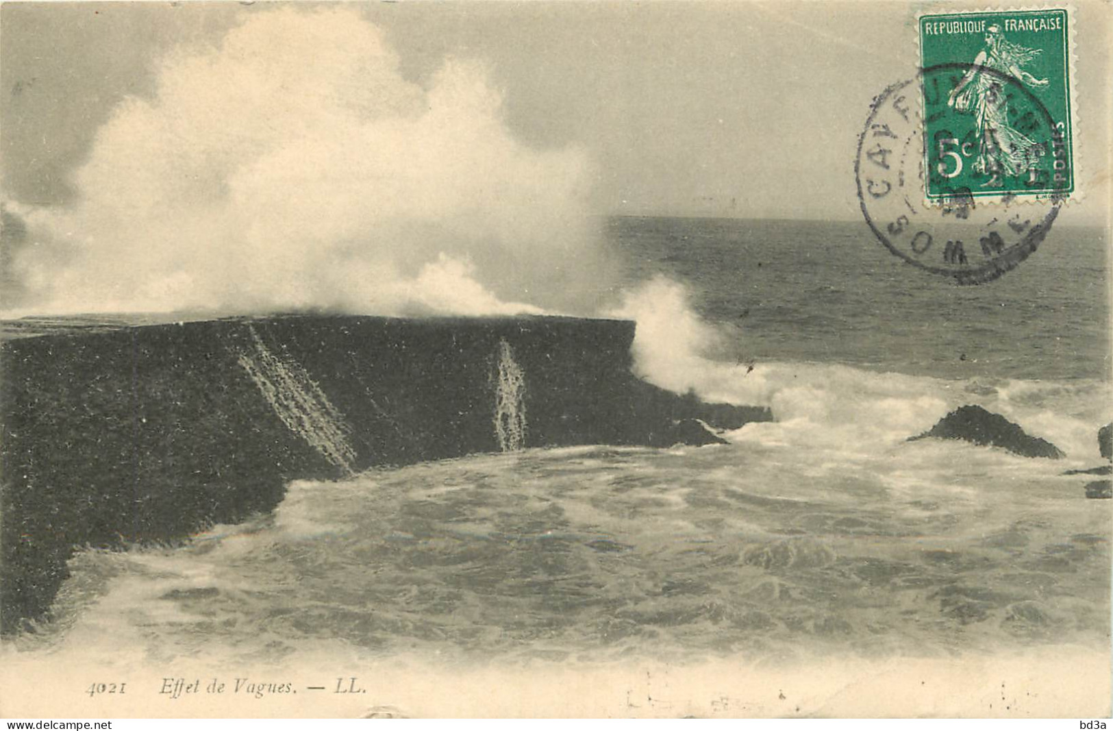 80 - CACHET CAYEUX SUR MER  - EFFET DE VAGUES - Cayeux Sur Mer