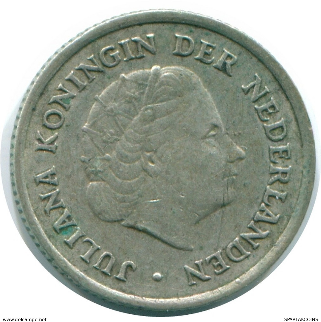 1/10 GULDEN 1966 NIEDERLÄNDISCHE ANTILLEN SILBER Koloniale Münze #NL12748.3.D.A - Netherlands Antilles