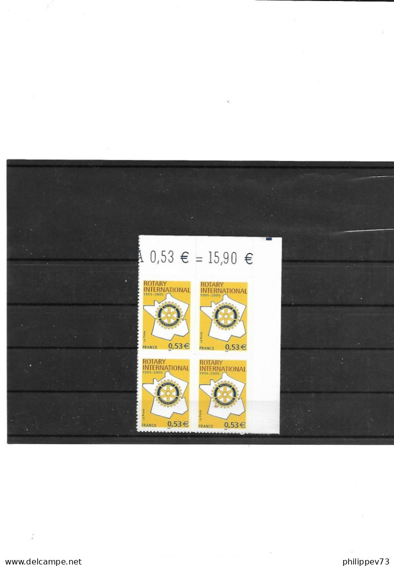 TP Autoadhésif Centenaire Du Rotary Club International N° 52 X 4 Année 2005 N** - Unused Stamps