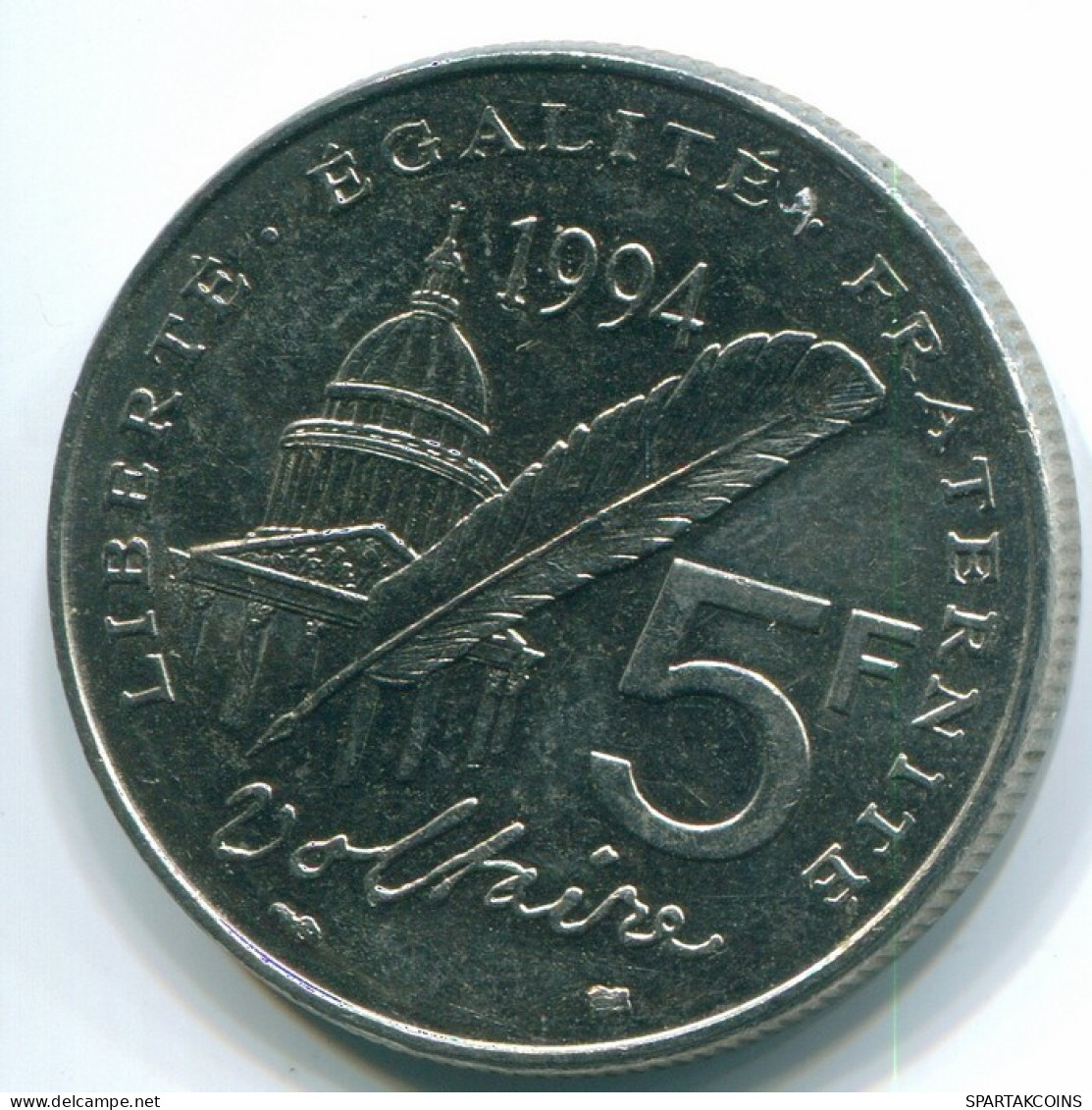 5 FRANCS 1994 FRANCE Coin XF/UNC #FR1111.3.U.A - 5 Francs