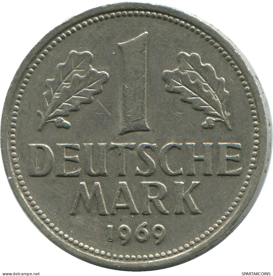 1 DM MARK 1969 D BRD ALEMANIA Moneda GERMANY #DE10407.5.E.A - 1 Marco