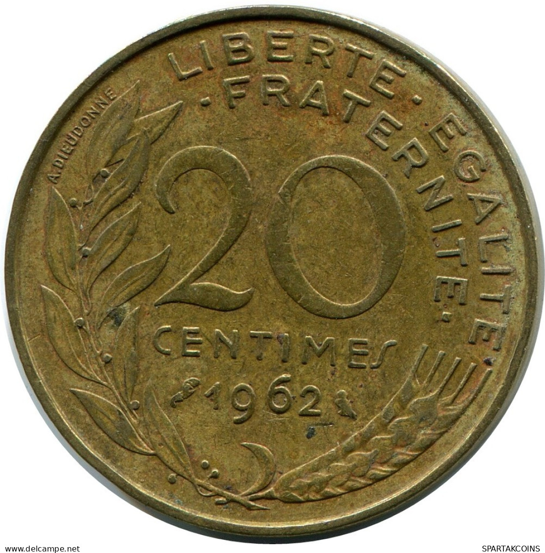 20 CENTIMES 1962 FRANCE Coin #AZ429.U.A - 20 Centimes