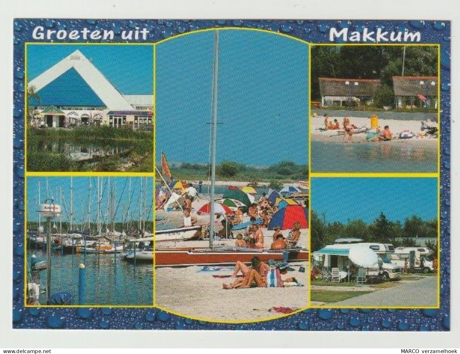 Ansichtkaart-postcard Makkum Friesland (NL) - Makkum