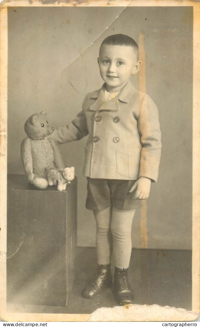 Social History Souvenir Photo Postcard Ceciliu Hosdea Boy - Photographie