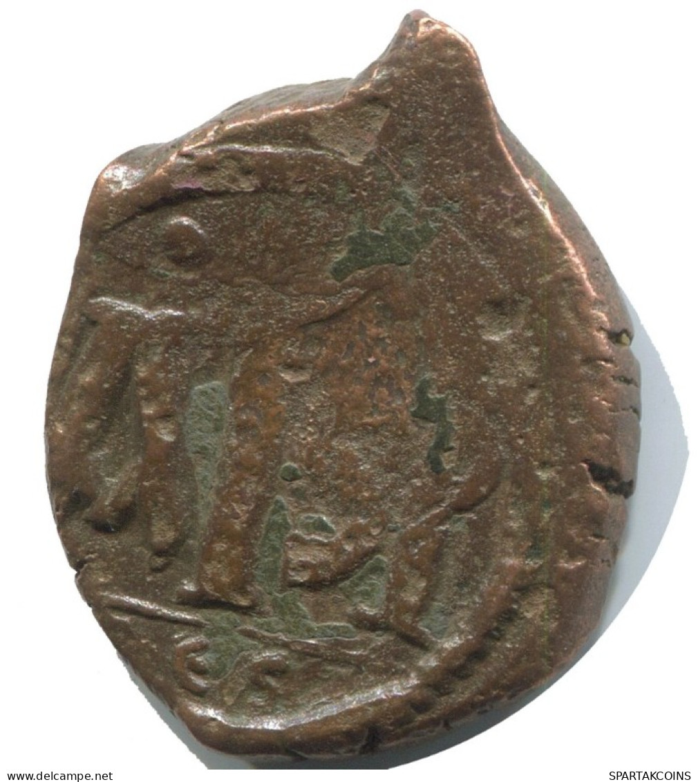 THESSALONIKI FOLLIS Authentique Antique BYZANTIN Pièce 6.2g/25mm #AB363.9.F.A - Byzantinische Münzen