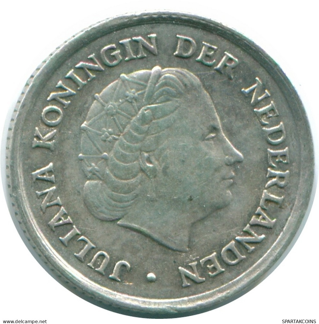 1/10 GULDEN 1966 ANTILLES NÉERLANDAISES ARGENT Colonial Pièce #NL12746.3.F.A - Netherlands Antilles