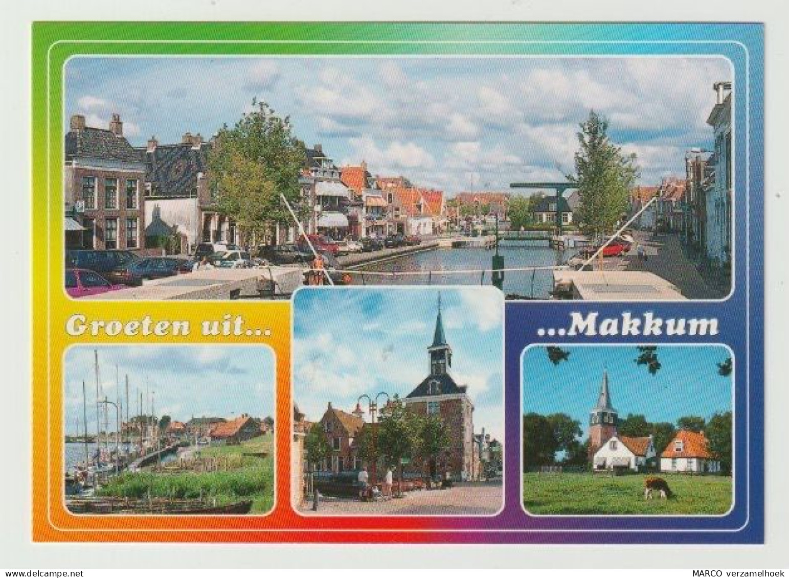 Ansichtkaart-postcard Makkum Friesland (NL) - Makkum