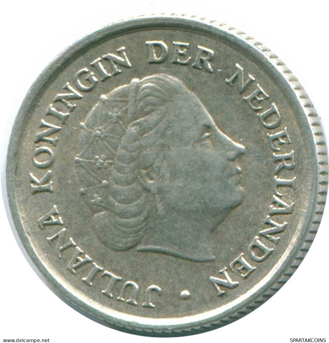1/10 GULDEN 1963 NIEDERLÄNDISCHE ANTILLEN SILBER Koloniale Münze #NL12516.3.D.A - Niederländische Antillen