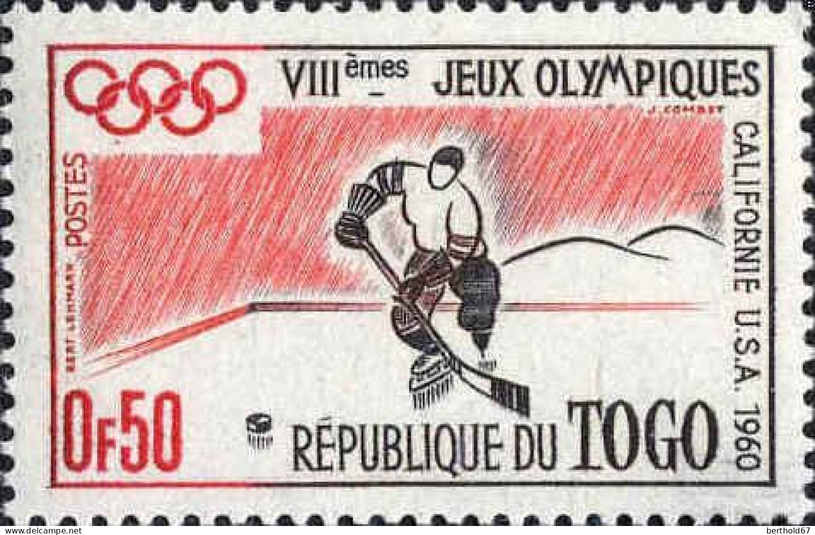 Togo (Rep) Poste N** Yv: 300/302 Jeux Olympiques Squaw-Valley - Togo (1960-...)