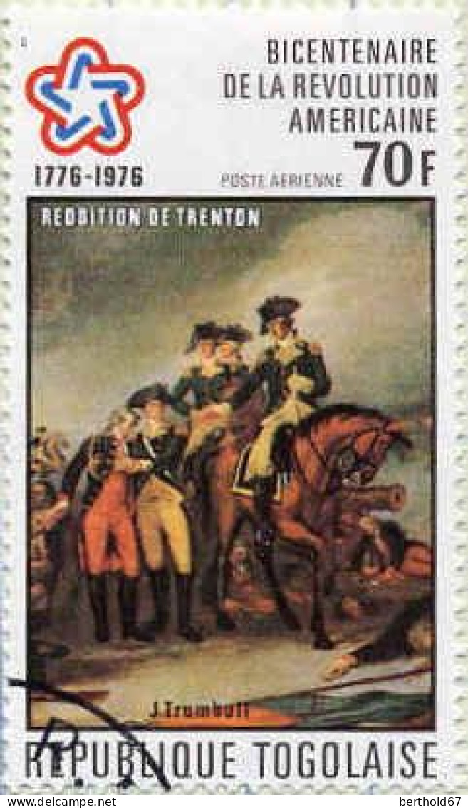 Togo (Rep) Avion Obl Yv:272/275 Bicentenaire De L'Indépendance Américaine (TB Cachet Rond) - Togo (1960-...)