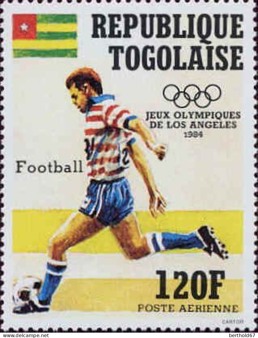 Togo (Rep) Avion N** Yv:502/506 Jeux Olympiques D'été Los Angeles - Togo (1960-...)