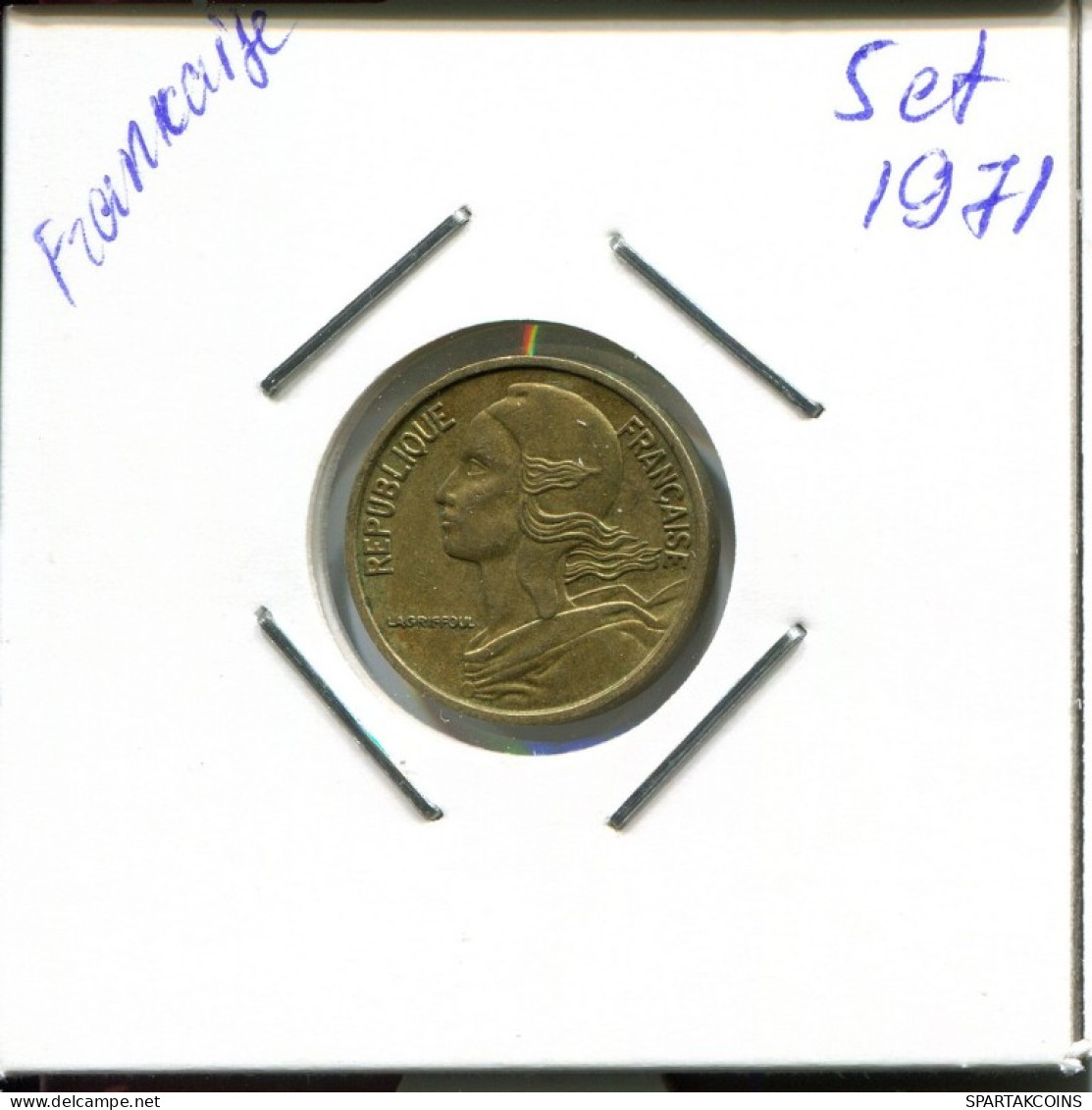 5 CENTIMES 1971 FRANCE Pièce Française #AN802.F.A - 5 Centimes