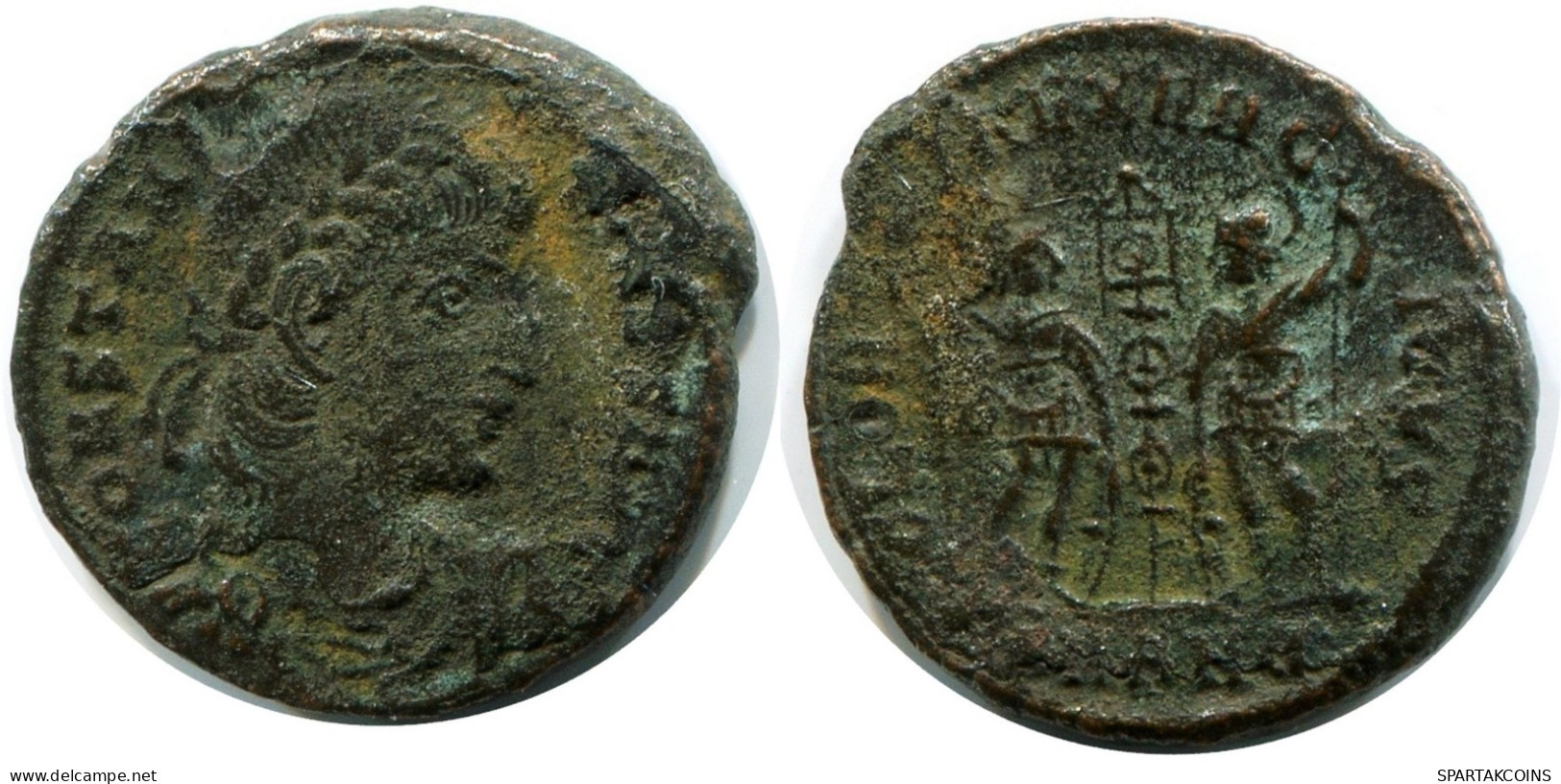 RÖMISCHE Münze MINTED IN ANTIOCH FROM THE ROYAL ONTARIO MUSEUM #ANC11277.14.D.A - L'Empire Chrétien (307 à 363)