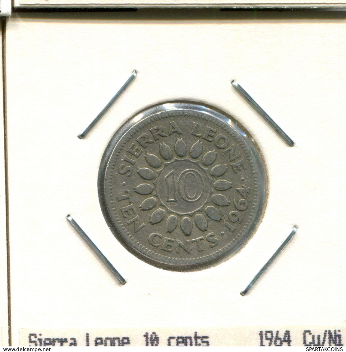 10 CENTS 1964 SIERRA LEONE Pièce #AS384.F.A - Sierra Leone