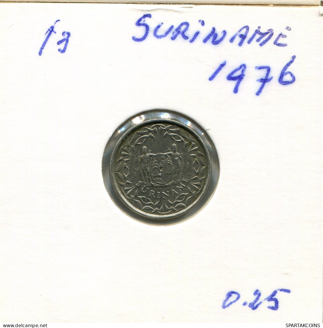 10 CENTS 1976 SURINAME Pièce #AR387.F.A - Surinam 1975 - ...