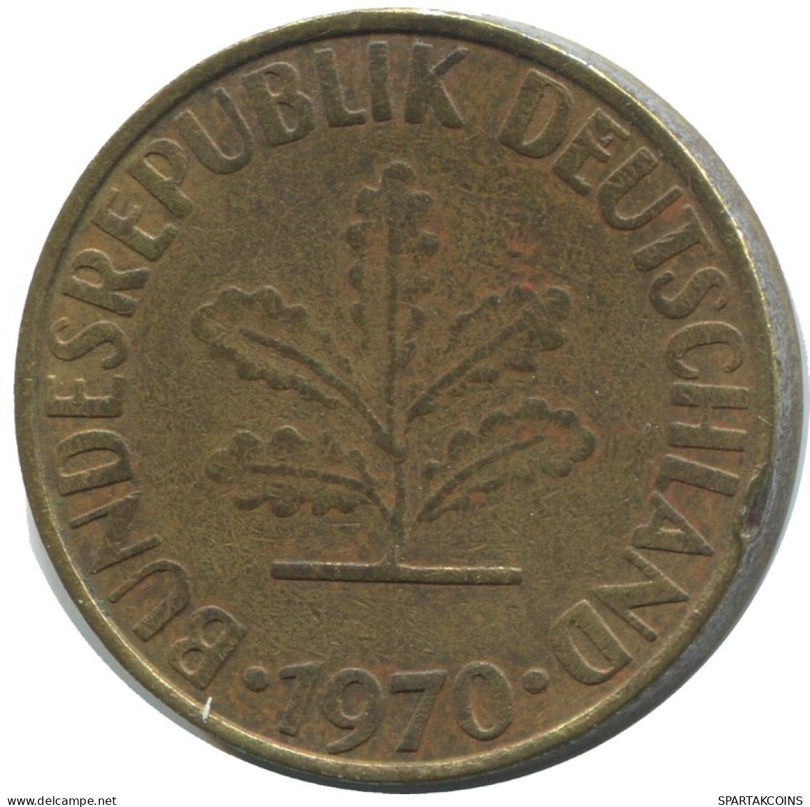 10 PFENNIG 1970 F BRD DEUTSCHLAND Münze GERMANY #AD558.9.D.A - 10 Pfennig