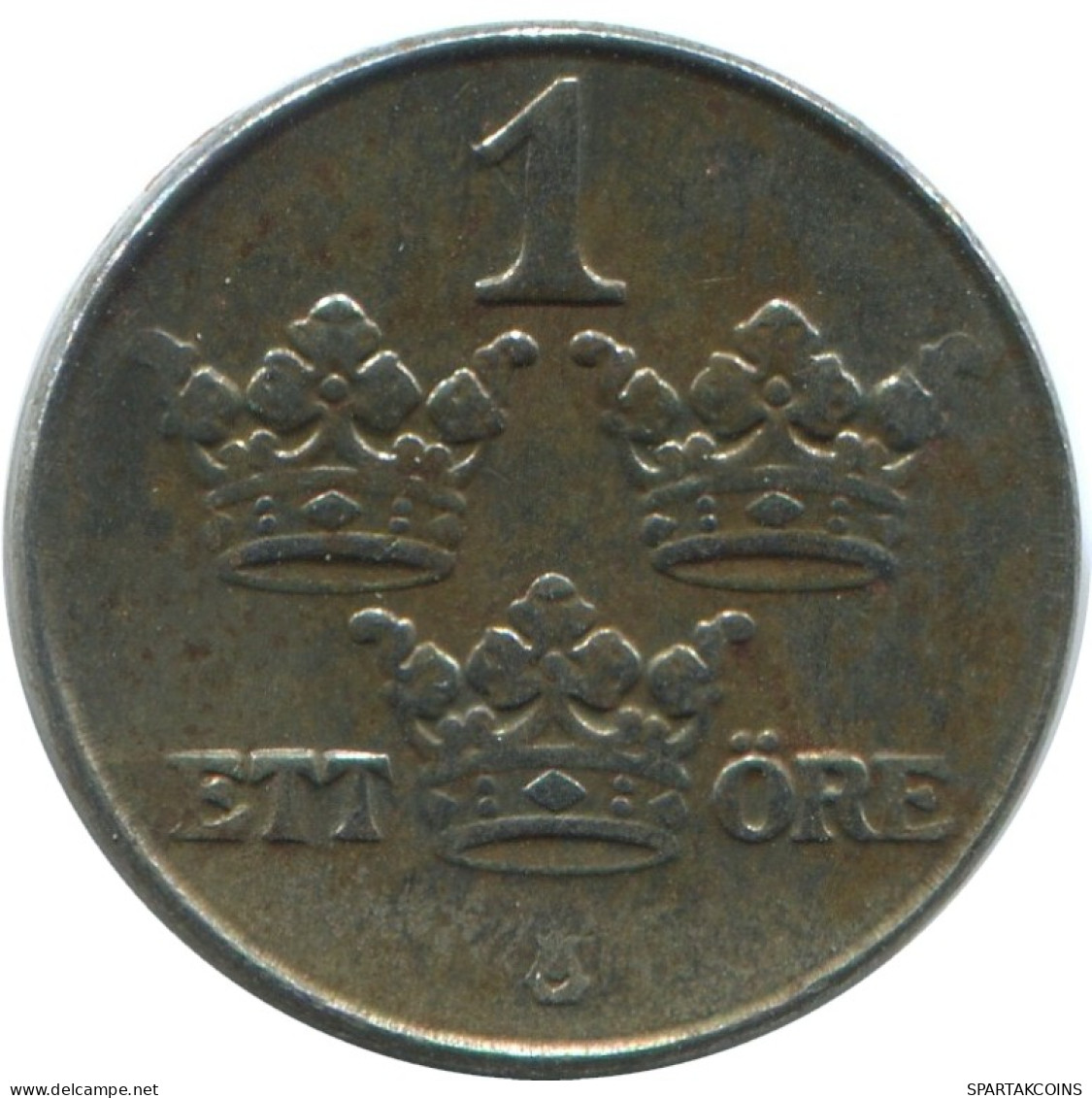 1 ORE 1917 SCHWEDEN SWEDEN Münze #AC532.2.D.A - Schweden