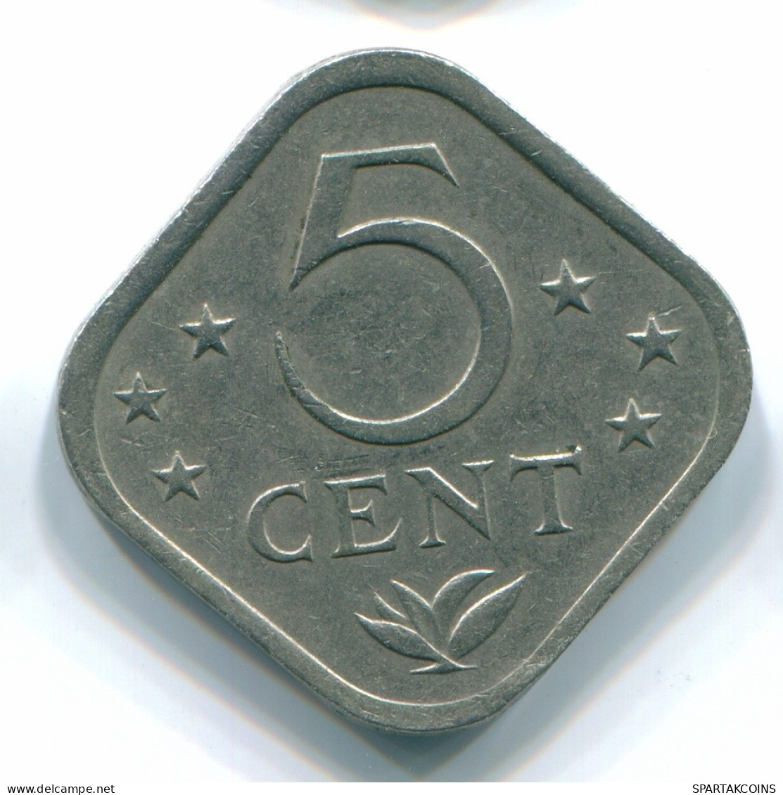5 CENTS 1975 ANTILLES NÉERLANDAISES Nickel Colonial Pièce #S12234.F.A - Niederländische Antillen