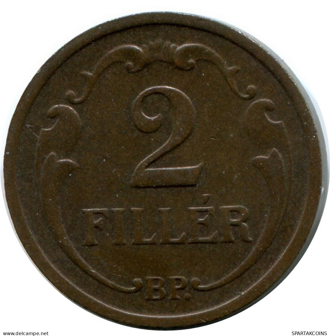 2 FILLER 1938 HUNGARY Coin #AY253.2.U.A - Hungary