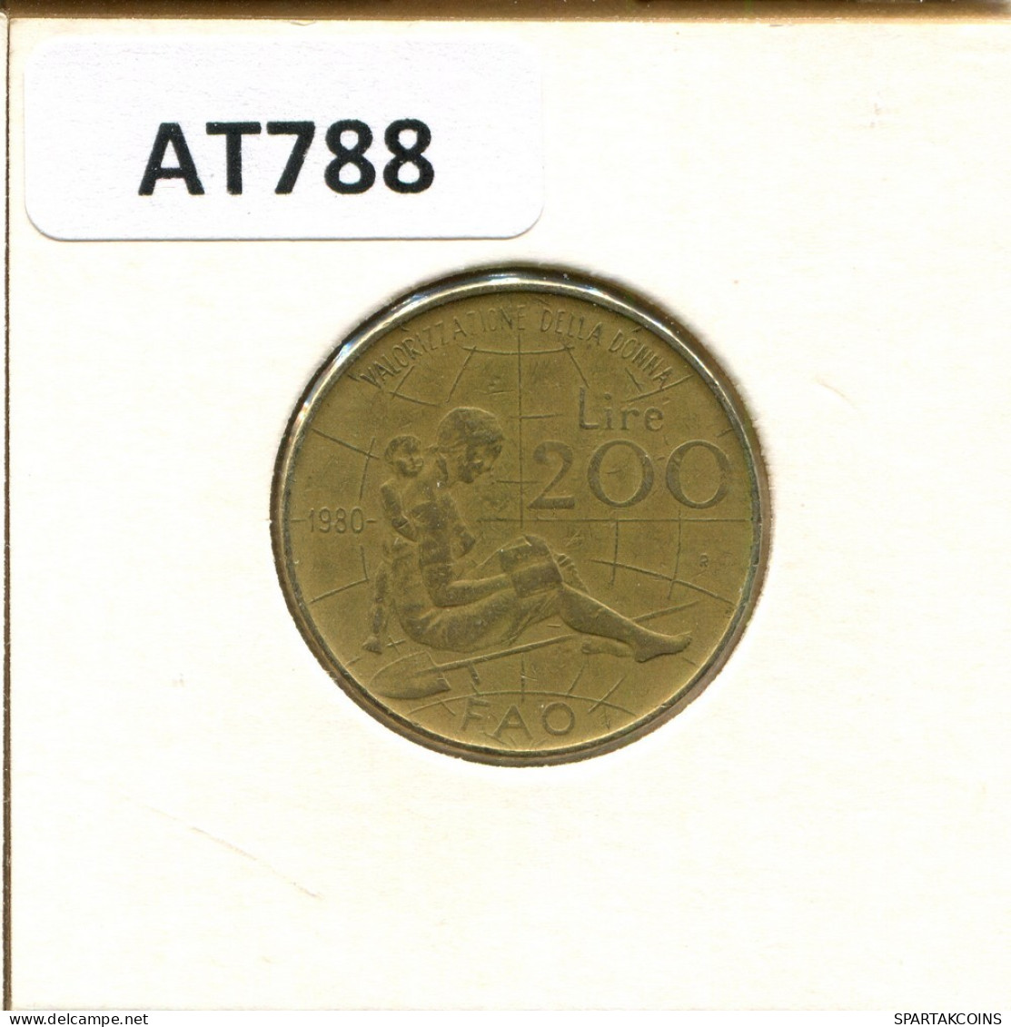 200 LIRE 1980 ITALY Coin #AT788.U.A - 200 Lire