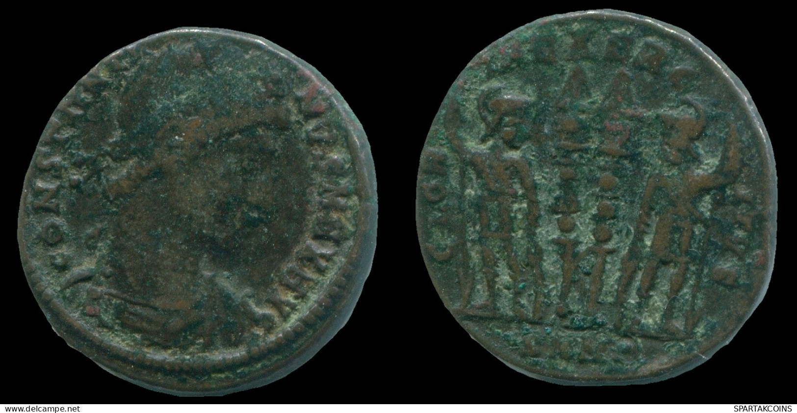 CONSTANTINE I NICOMEDIA Mint ( SMN ) TWO SOLDIERS #ANC13185.18.U.A - The Christian Empire (307 AD To 363 AD)