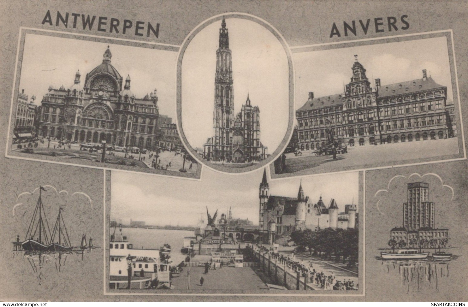 BELGIUM ANTWERPEN Postcard CPA Unposted #PAD321.A - Antwerpen
