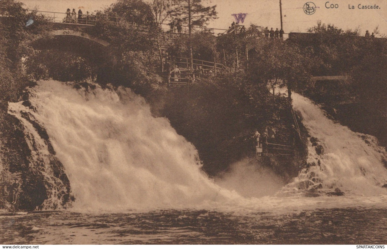 BELGIEN COO WASSERFALL Provinz Lüttich (Liège) Postkarte CPA #PAD160.A - Stavelot