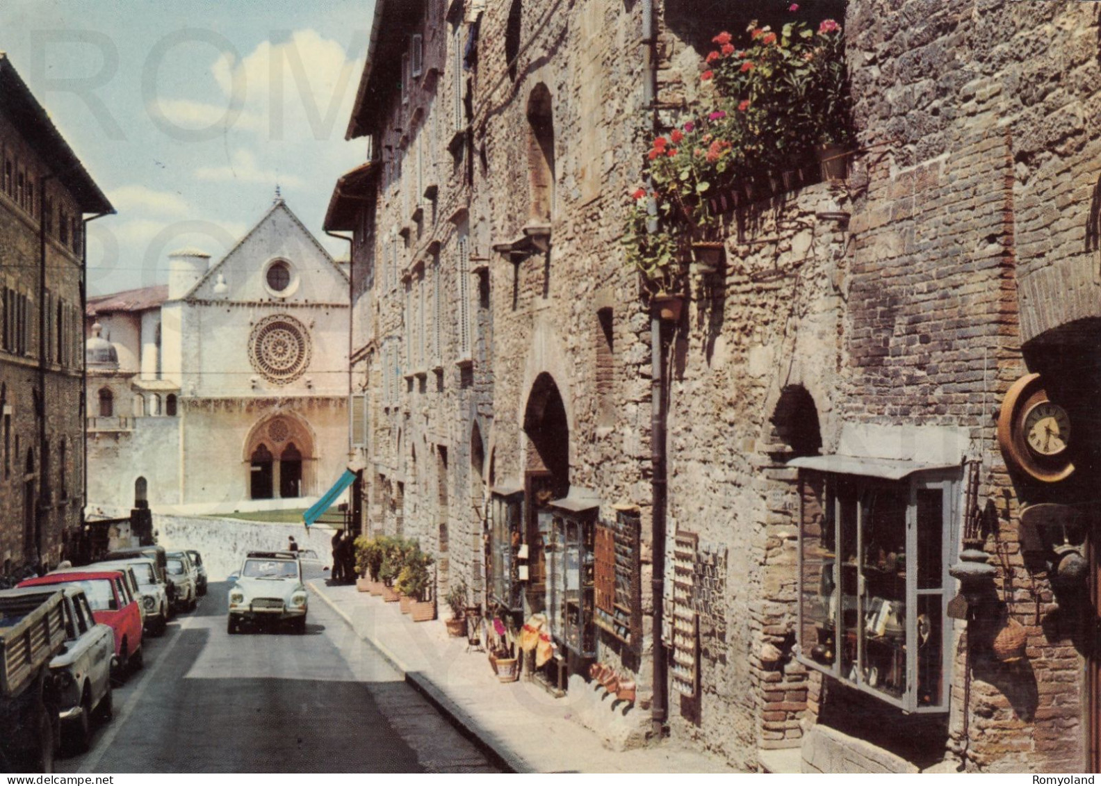 CARTOLINA  C14 ASSISI,PERUGIA,UMBRIA-BASILICA DI S.FRANCESCO-MEMORIA,CULTURA,RELIGIONE,BELLA ITALIA,VIAGGIATA 1970 - Perugia